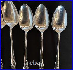 48 piece Oneida Community Silverplate Evening Star Flatware Silverware Set