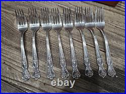 49 Piece WM Rogers Extra Plate Flatware Knives Spoons Forks Vtg Naken's Chest 49 Piece WM Rogers Extra Plate Flatware Knives Spoons Forks Vtg Naken's Chest