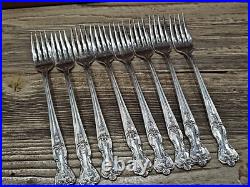 49 Piece WM Rogers Extra Plate Flatware Knives Spoons Forks Vtg Naken's Chest 49 Piece WM Rogers Extra Plate Flatware Knives Spoons Forks Vtg Naken's Chest