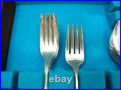 49 pc Set Rogers Bros Silver Plate Flatware Exquisite Pattern Silverplate D