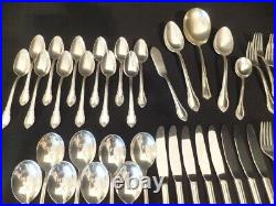 49pc 1847 Rogers Bros Silver-Plated Remembrance Flatware Set for 8 #35