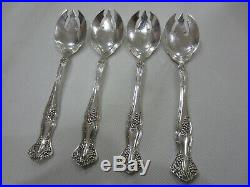 4 Silverplate VINTAGE pattern ICE CREAM FORKS by 1847 Rogers Bros -Grape Pattern