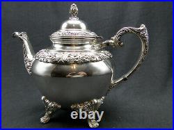 4pc 1847 Rogers Bros Heritage Silverplate Tea & Coffee Set Holloware