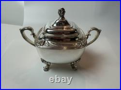 4pc Daffodil Pattern 1847 Rogers Bros Silver Plate Tea & Coffee Service Set 4pc Daffodil Pattern 1847 Rogers Bros Silver Plate Tea & Coffee Service Set