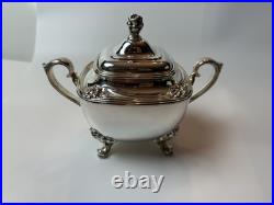 4pc Daffodil Pattern 1847 Rogers Bros Silver Plate Tea & Coffee Service Set 4pc Daffodil Pattern 1847 Rogers Bros Silver Plate Tea & Coffee Service Set