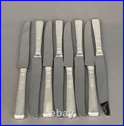50Pc Oneida CAPRI Silverplate 1881 Wm A Rogers Art Deco Flatware Set Svc For 8