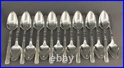 50Pc Oneida CAPRI Silverplate 1881 Wm A Rogers Art Deco Flatware Set Svc For 8