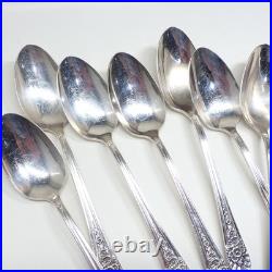 50 PC Wm. Rogers Mfg Co AA Jubilee Silverplate I. S. Flatware Set Vtg withCase