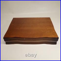 50 PC Wm. Rogers Mfg Co AA Jubilee Silverplate I. S. Flatware Set Vtg withCase