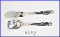 50 Pc Rogers Extra Plate Allure Teatime Silverplate Flatware Set withCase