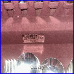 50 Place Setting 1881 ROGERS Silver plate by ONEIDA LTD. Silversmiths