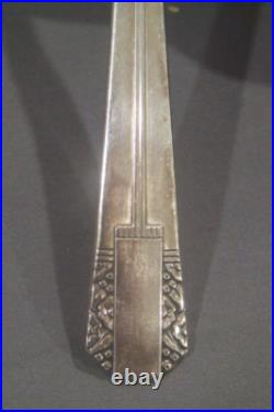50 pc Set Wm. A. Rogers AA Heavy Silverware Oreida Art Deco 8 Place Settings + 50 pc Set Wm. A. Rogers AA Heavy Silverware Oreida Art Deco 8 Place Settings +