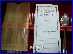 50 pc Set Wm. A. Rogers AA Heavy Silverware Oreida Art Deco 8 Place Settings + 50 pc Set Wm. A. Rogers AA Heavy Silverware Oreida Art Deco 8 Place Settings +