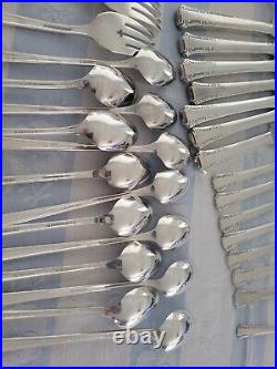 50pc 1881 Rogers Oneida Del Mar 1939 NICE! KNIVES FORKS SPOONS SERVING PIECES