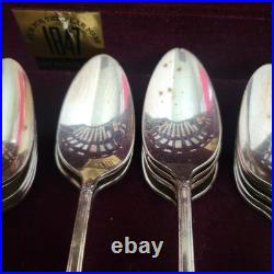 50pcs International Silver 1847 Rogers Bros. Adoration Silver Plate Flatware