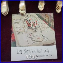 50pcs International Silver 1847 Rogers Bros. Adoration Silver Plate Flatware