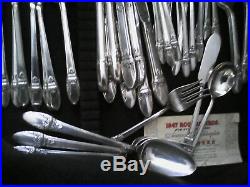 51 PCs 1847 Rogers Bros First Love Silver plate Flatware
