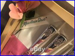 51 Pcs Wm Rogers Mountain Rose Silverplate International Custom Flatware Box