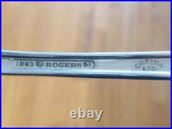 51 Piece DEL MAR 1881 Rogers Oneida Silverplate Flatware Set 8 Mid Century Mod