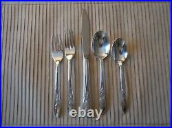 52 Pieces 1847 Rogers Bros. Silver Plate Springtime. Never used Service for 8