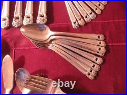 52 Pieces International Silver Eternally Yours Silverplate 1941 Rogers Flatware