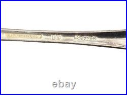 54 Pc 1847 Rogers Brothers Daffodil Silver Plate Flatware Set Wood Case Art Deco