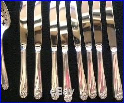 54 Pcs Rogers Bros Daffodil Silverplate Flatware Service For 8 + Serving