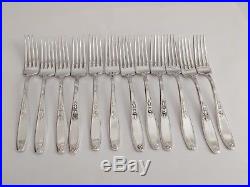 54 piece 1847 Rogers Bros 1919 Ambassador 12 place setting Silverplate withbox