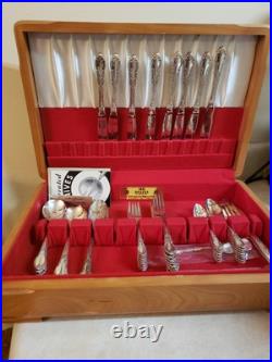 54pc Rogers Bros. 1881 Silver Plated Flatware Set WithBox
