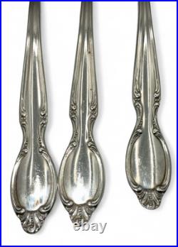 55 Piece PRECIOUS MIRROR Silverplate Flatware SERVICE FOR 8+ BOX Wm Rogers 1954