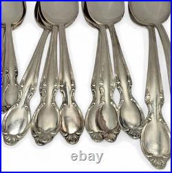 55 Piece PRECIOUS MIRROR Silverplate Flatware SERVICE FOR 8+ BOX Wm Rogers 1954