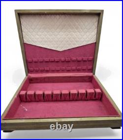 55 Piece PRECIOUS MIRROR Silverplate Flatware SERVICE FOR 8+ BOX Wm Rogers 1954
