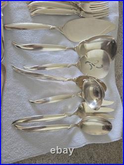 57 Piece 1847 Rogers FLAIR International Silver plate Flatware Set