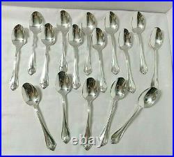 59 pc set 1881 Rogers Silverplate KING JAMES Flatware Oneida for 7 Plus Extras