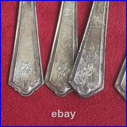 5.75 Silver Plate Antique Rogers Butter Knife Set of 11 Gorgeous Pieces