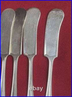 5.75 Silver Plate Antique Rogers Butter Knife Set of 11 Gorgeous Pieces