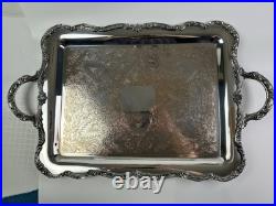 5 pc Daffodil Pattern 1847 Rogers Bros Silver Plate Tea & Coffee Service Set