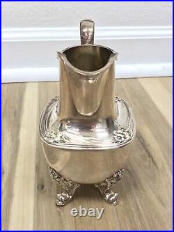 5pc Daffodil Pattern 1847 Rogers Bros Silver Plate Tea & Coffee Service Set