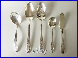 60 Pc DAFFODIL Silverplate Flatware Set for 12 by 1847 Rogers Bros IS c1950
