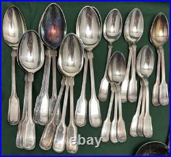 60 Pc THREADED / THREAD Silverplated Flatware Set 1847 Rogers Bros