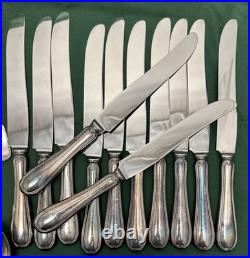 60 Pc THREADED / THREAD Silverplated Flatware Set 1847 Rogers Bros 60 Pc THREADED / THREAD Silverplated Flatware Set 1847 Rogers Bros