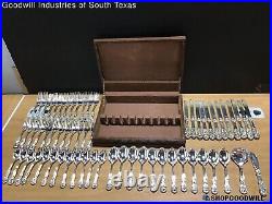 (62) Pc. French Rose Silverplated Flatware Service for 12 Never Used Spectacular