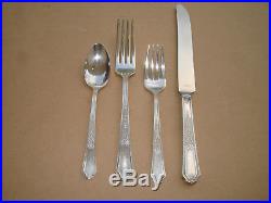 62 Piece Set 1847 Rogers ANCESTRAL Silverplated Flatware with Chest