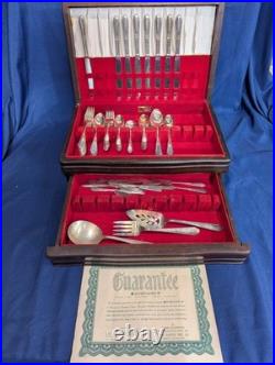 62 Piece Set Wm Rogers Memory Hiawatha IS Silverplate Flatware Vintage 1937