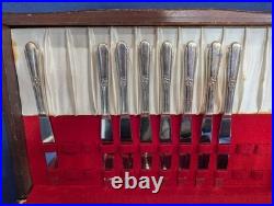 62 Piece Set Wm Rogers Memory Hiawatha IS Silverplate Flatware Vintage 1937