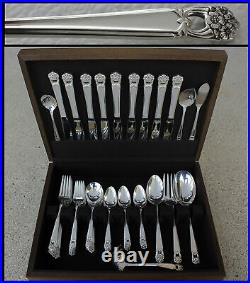 63 Pc Value $1135 ETERNALLY YOURS 1941 Silver Plate Set 1847 Rogers Bros w Chest