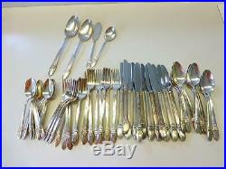 64 Piece FIRST LOVE 1847 Rogers Bros Silverplate Flatware Service for 12+