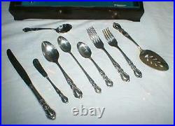 65 Pieces Of Rogers Bros. International Heritage Silver Plate Flatware In Box