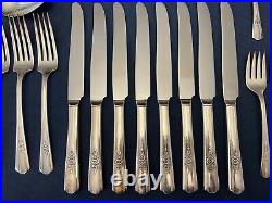 66 Piece Wm Rogers International Silverplate DESIRE Flatware Set