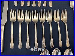 66 Piece Wm Rogers International Silverplate DESIRE Flatware Set